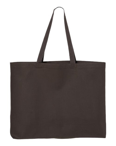 Q-Tees 25L Jumbo Heavy Cotton Canvas Tote
