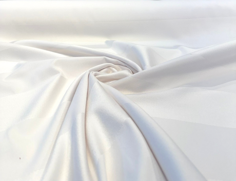Sunbrella White On White Stripe Solution-Dyed Acrylic Fabric - White On White Stripe, 56" Width (1 Yard)