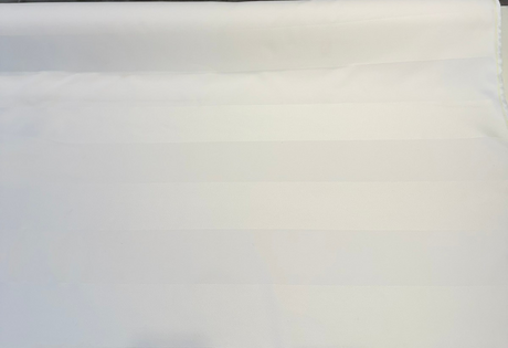 Sunbrella White On White Stripe Solution-Dyed Acrylic Fabric - White On White Stripe, 56" Width (1 Yard)