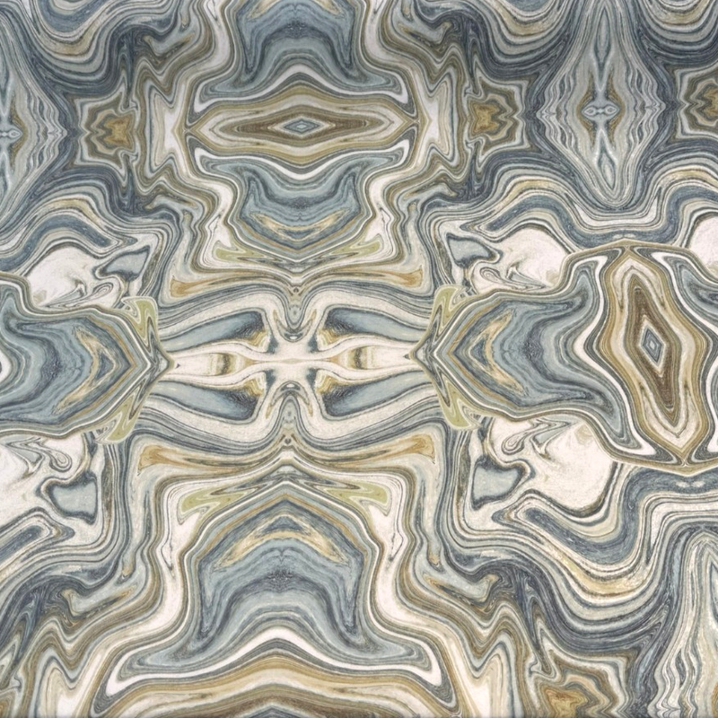 Zendaya Marbled Teal Green Cotton Fabric - Marble/Stone-Inspired, Teal Green, 54" Width (By The Yard)