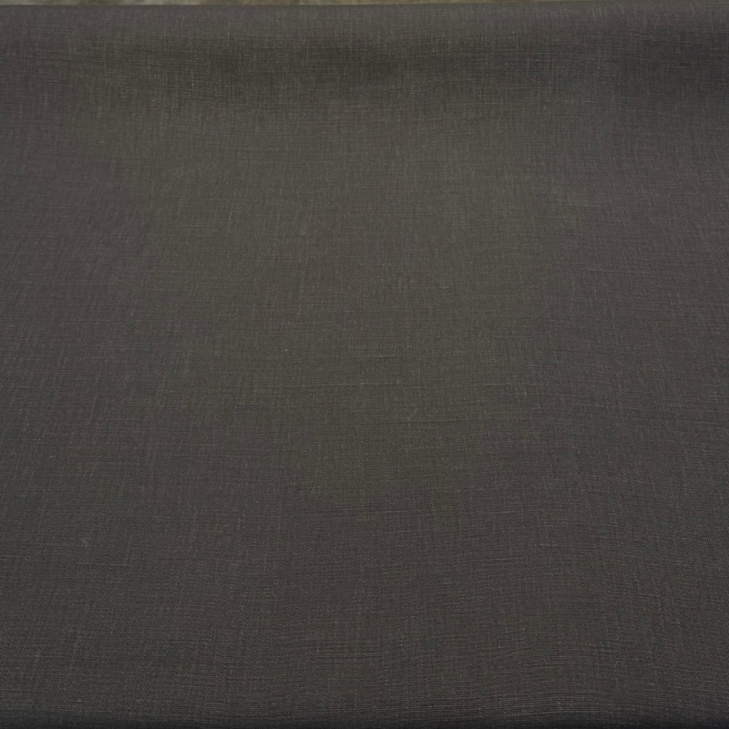 Nelen & Delbeke Belgian Linen Lino Wizard Black Belgian Linen Fabric - Wizard Black, 59" Width (1 Yard)