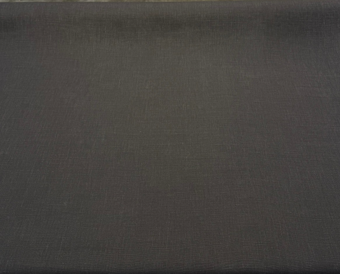 Nelen & Delbeke Belgian Linen Lino Wizard Black Belgian Linen Fabric - Wizard Black, 59" Width (1 Yard)