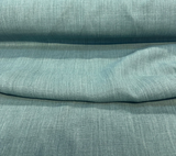 Lino Lagoon Teal Belgian Linen Fabric - Lagoon Teal, 59" Width (By The Yard)