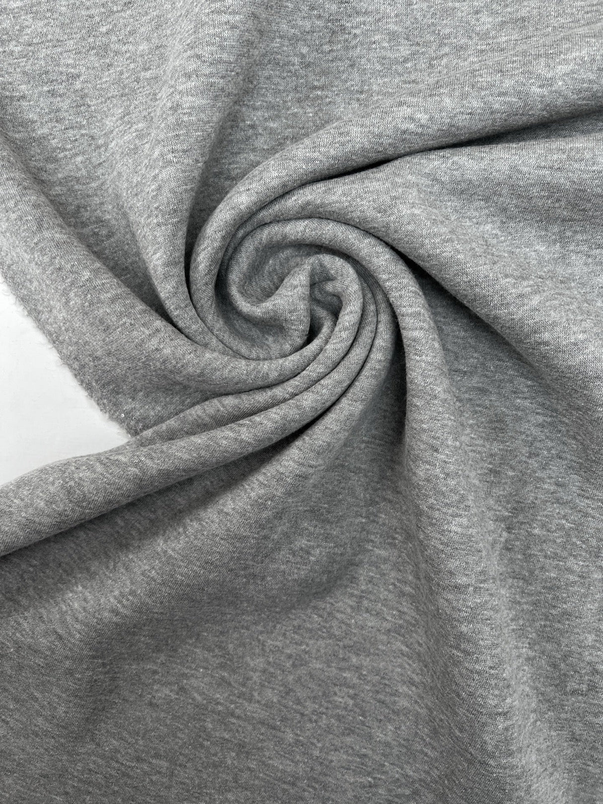 Cotton French Terry Melange Gray