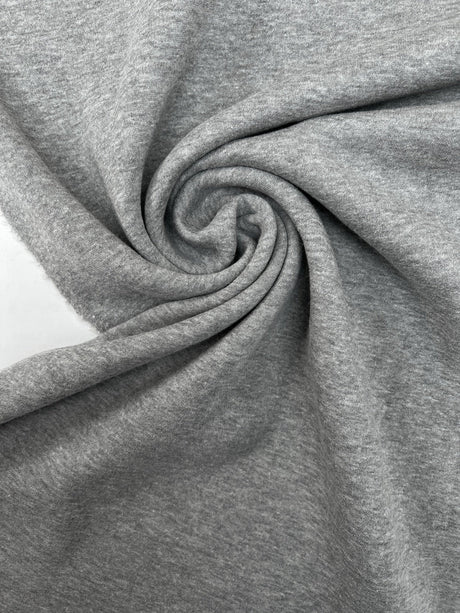 Cotton French Terry Melange Gray