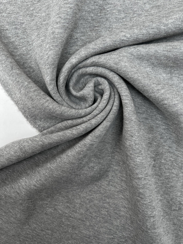Cotton French Terry Melange Gray