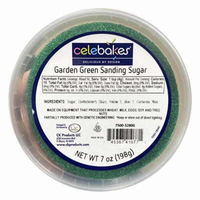 Green Sanding Sugar - 7 Ounce