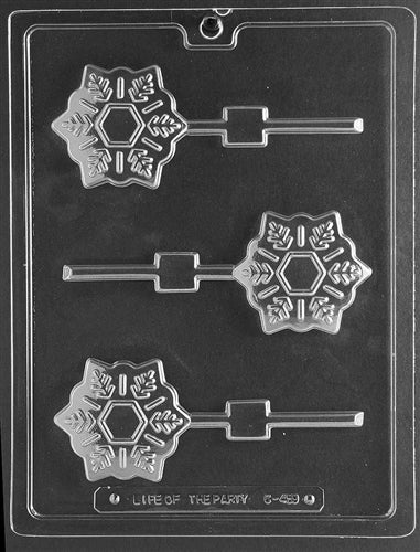 Snowflake Lolly Chocolate Mold