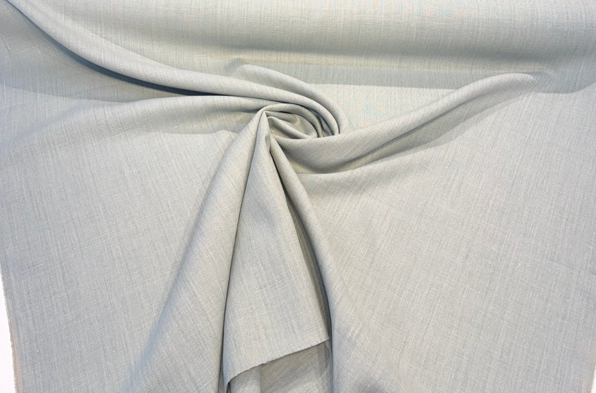 Nelen & Delbeke Belgian Linen Lino Genie Linen Fabric - Light Teal, 59" Width (1 Yard)