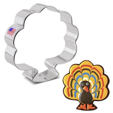 Cookie Cutter Turkey Front - 3-5/8" - 8032A