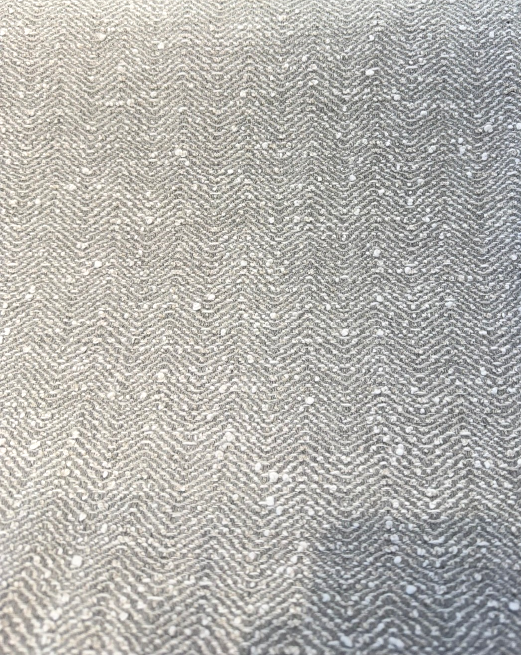 Sunbrella Boucle Vincent Acrylic Fabric - Gray White Cloud Boucle Texture, 54" Width (1 Yard)