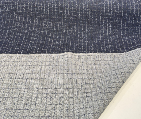 Sunbrella Harrison Midnight Blue Acrylic Fabric - Tweed Upholstery, Midnight Blue, 54" Width (1 Yard)