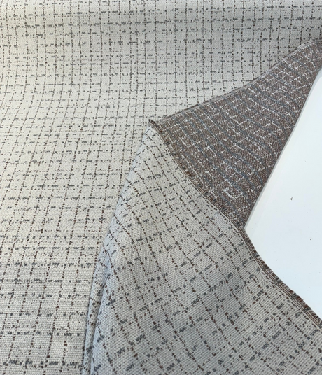 Harrison Dune Sunbrella Acrylic Fabric - Beige Tweed Upholstery, 54" Width (1 Yard)