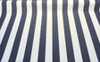 Townsend Sunbrella Acrylic Fabric - Navy Blue/White Stripe, 54" Width (1 Yard)