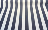 Townsend Sunbrella Acrylic Fabric - Navy Blue/White Stripe, 54" Width (1 Yard)