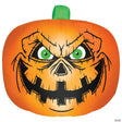 90" Airblown Inflatable Flat Jack O Lantern Halloween Yard Decoration