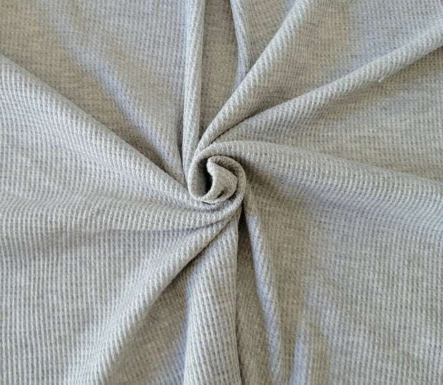 Thermal Knit Fabric Heather Gray