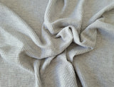 Thermal Knit Fabric Heather Gray