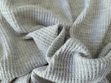 Thermal Knit Fabric Heather Gray