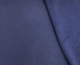 French Terry Knit Navy Silk Cotton