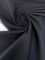 Cotton Jacquard Blue Polka Dot