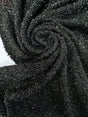 Black Lurex Polyester Knitted Fabric