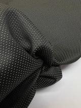 Viscose Jacquard Black Polka Dot Fabric
