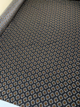Viscose Woven Geometric Brown Black