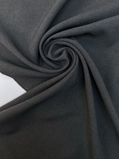 Italian Stretch Polyamide Elastane Suiting in Melange Gray