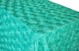 Rectangular Satin Rosette Tablecloth 90x132 Tiff Blue/Aqua Blue