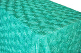 Seamless Rectangular Satin Rosette Tablecloth
