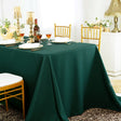 Rectangular Polyester Tablecloth 90x132 Hunter Green