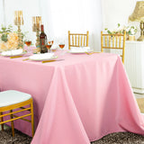 Rectangular Polyester Tablecloth 90x132 Pink