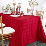 Plaid Jacquard Polyester Rectangular Tablecloth Seamless