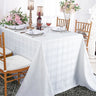 Plaid Jacquard Polyester Rectangular Tablecloth Seamless