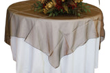 Seamless Square Organza Table Overlay for Elegant Dining