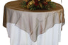 Seamless Square Organza Table Overlay for Elegant Dining