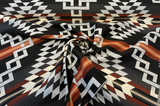 Sunbrella Zapotec Adobe Solution-Dyed Acrylic Fabric - Geometric Adobe Pattern, 54" Width (1 Yard)