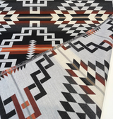 Sunbrella Zapotec Adobe Solution-Dyed Acrylic Fabric - Geometric Adobe Pattern, 54" Width (1 Yard)