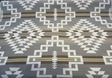 Sunbrella Pindler Zapotec Terra Acrylic Fabric - Terra Geometric Pattern, 54" Width (1 Yard)
