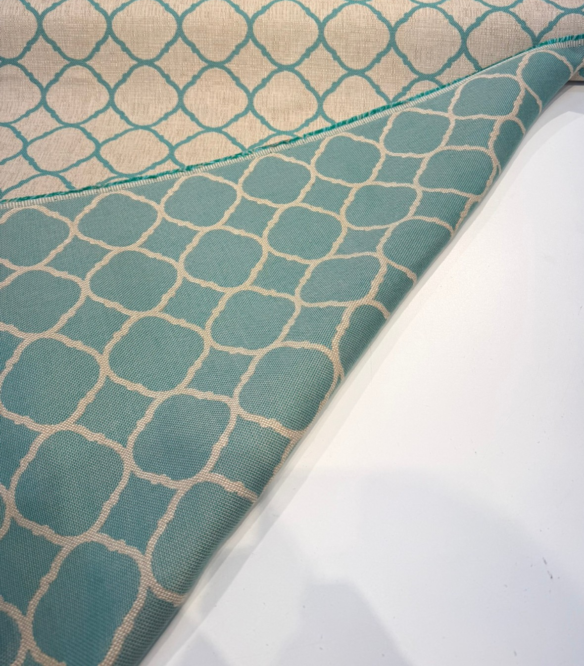 Sunbrella Accord Jade 45922-0000 Sunbrella Acrylic Fabric - Jade Aqua Geometric, 54" Width (1 Yard)