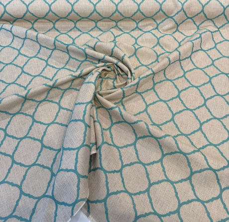 Sunbrella Accord Jade 45922-0000 Sunbrella Acrylic Fabric - Jade Aqua Geometric, 54" Width (1 Yard)