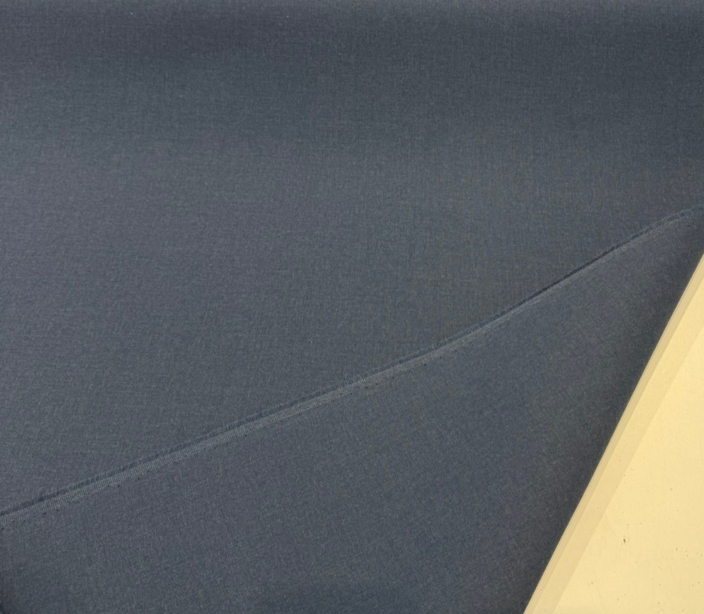 Cast Harbor Blue Acrylic Fabric - Harbor Blue Crosshatch, 54" Width (1 Yard)