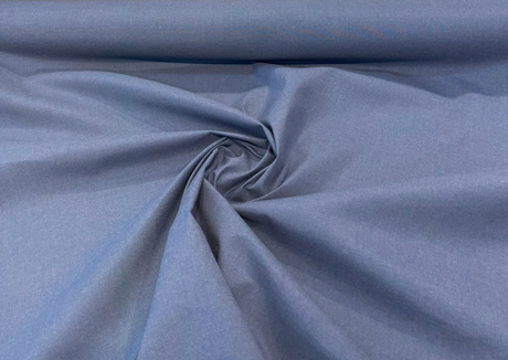 Cast Harbor Blue Acrylic Fabric - Harbor Blue Crosshatch, 54" Width (1 Yard)