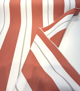 Sunbrella Relate Acrylic Fabric - Terracotta Orange Stripe, 54" Width (1 Yard)