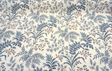 Sunbrella Marielle Sapphire Acrylic Fabric - Sapphire Blue Floral, 54" Width (1 Yard)