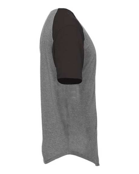 Triblend Full Button T-Shirt