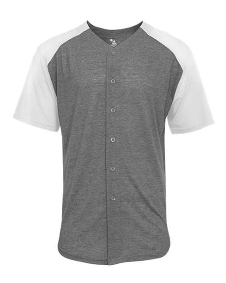 Triblend Full Button T-Shirt