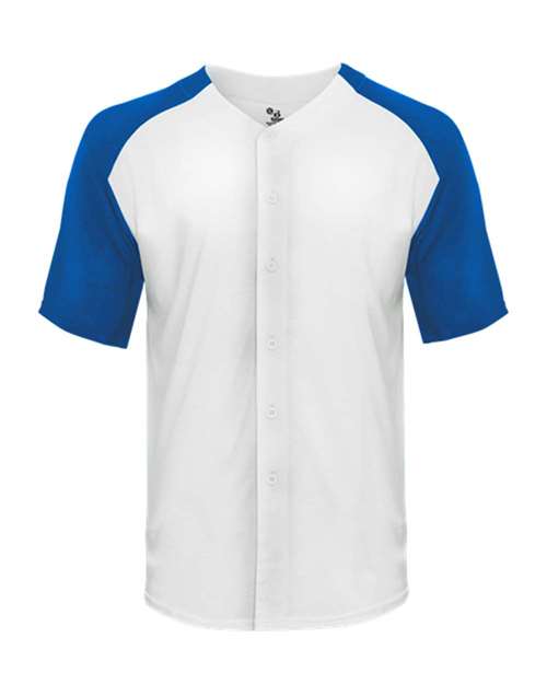 Triblend Full Button T-Shirt