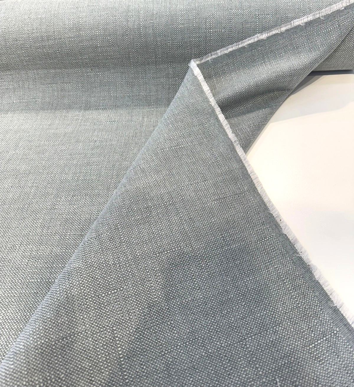 Sunbrella Ellis Mist Blue Sunbrella Acrylic Fabric - Mist Blue Basket Weave, 54" Width (1 Yard)